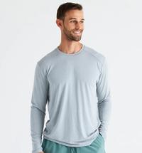 Free Fly Men's Bamboo Shade Long Sleeve HEATHERASPENGREY