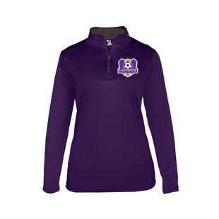 LSA Ladies 1/4 Zip Embroidered Top PU