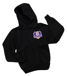LSA Black over-the-heart logo Hood BK