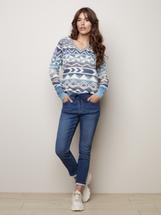 Charlie B Knit Denim Jogger Pants INDIGO