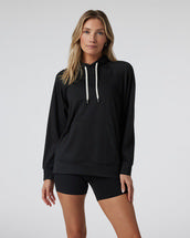 Vuori Women's Halo Oversized Hoodie BLACKHEATHER