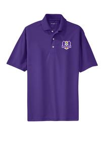 LSA MEN`S EMBR. DRI-MESH POLO PUR