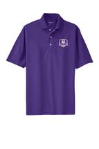 LSA MEN`S EMBR. DRI-MESH POLO PUR
