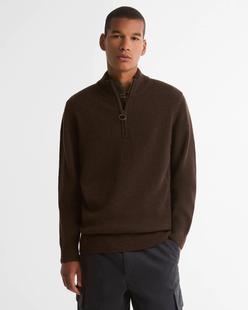 Barbour Men's Holden Half Zip Jumper DARKOAK