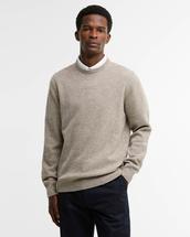 Barbour Men's Essential Crew-Neck Jumper STONE