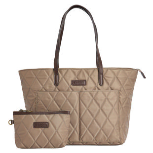 Barbour Quilted Tote Bag SAND