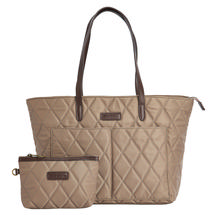 Barbour Quilted Tote Bag SAND