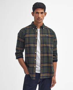 Barbour Men's Portdown Tailored Long-Sleeved Shirt OLIVE