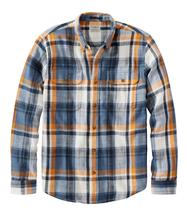 L.L. Bean Men's 1912 Field Flannel Shirt, Slightly Fitted Untucked Fit, Plaid VINTAGEINDIGO