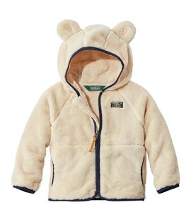 LL Bean Toddlers' Hi-Pile Fleece Jacket NATURAL
