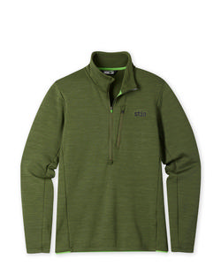 Stio Men's Glide Power Stretch Half Zip PINEFORESTHEATHER