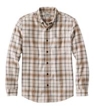 L.L. Bean Men's Scotch Plaid Flannel Shirt, Slightly Fitted BEANOFFREEPORTNATURAL