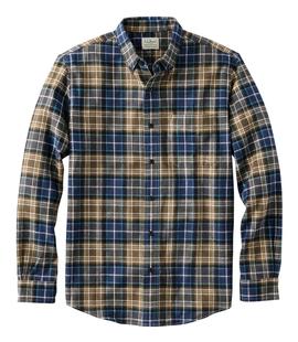 L.L. Bean Men's Scotch Plaid Flannel Shirt, Slightly Fitted BLUEMACKELLAR