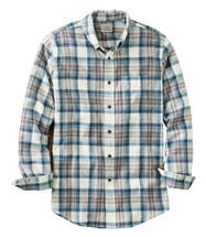 L.L. Bean Men's Scotch Plaid Flannel Shirt, Slightly Fitted INDIGOTARTAN