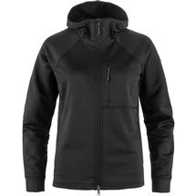 Fjallraven Women's Abisko Grid Fleece Hoodie BLACK