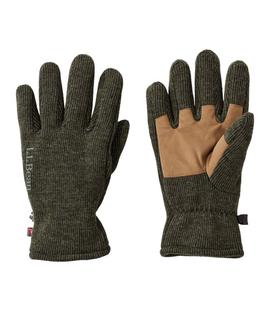 L.L. Bean Men's Windproof Wool Gloves DEEPFORESTHEATHER