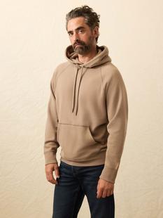 Faherty Men's High Standard Fleece Hoodie WALNUTBRANCH