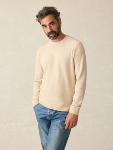 Faherty Men's Jackson Crew Sweater SEAPOINTSANDHEATHER