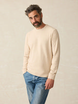 Faherty Men's Jackson Crew Sweater SEAPOINTSANDHEATHER