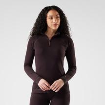 Smartwool Women's Classic Thermal Merino Base Layer 1/4 Zip MINKHEATHER