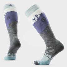 Smartwool Women's Ski Snowpocalypse Pattern Over The Calf Socks MEDIUMGRAY