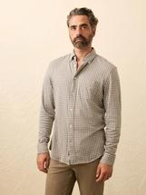 Faherty Coastline Knit Shirt FOXGREYGINGHAM