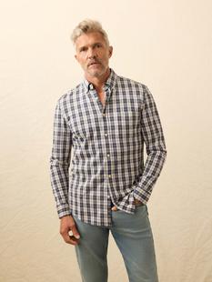 Faherty Coastline Knit Shirt ROYALCANYONPLAID