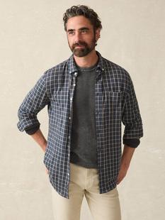 Faherty Coastline Knit Shirt TWILIGHTCHECK