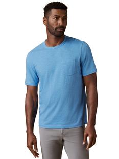 Faherty Sunwashed Regenerative Cotton Pocket Tee BLUESEA