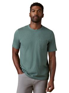 Faherty Sunwashed Regenerative Cotton Pocket Tee ISLANDSPRUCE