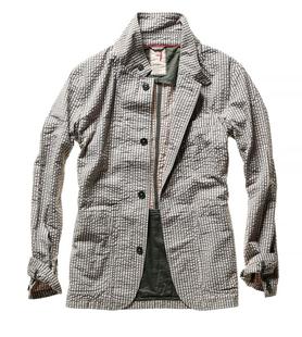 Relwen Tropical Trap Blazer SAND/GREYSEERSUCKER