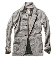 Relwen Tropical Trap Blazer SAND/GREYSEERSUCKER
