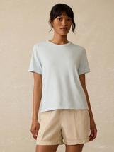 Faherty Women's Sunwashed Regenerative Cotton Essential Tee SKY