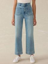 Faherty Women's Stretch Terry Patch Pocket Ankle Pant EASTERNSHOREWASH