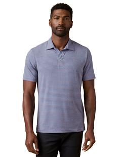 Faherty Men's Short-Sleeve Movement Polo Shirt CORALTIDESTRIPE