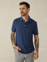 Faherty Men's Short-Sleeve Movement Polo Shirt GREATFALLSHEATHER