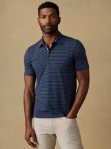 Faherty Men's Short-Sleeve Movement Polo Shirt RAVINEWATERSSTRIPE