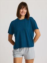 Free Fly Women's Bamboo Current Boxy Tee LEGIONBLUE
