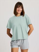 Free Fly Women's Bamboo Current Boxy Tee OCEANMIST