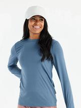 Free Fly Women's Bamboo Shade Long Sleeve II SLATEBLUE