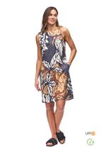 Indyeva LIEVE - Dress HEMATITE/PIWONIAPR