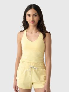 Vuori Halo Performance Crop 2.0 LEMONSNAPHEATHER