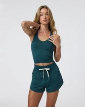 Vuori Halo Performance Crop 2.0 MOSSHEATHER