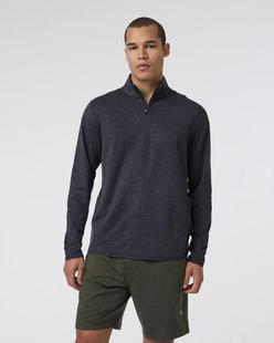 Vuori Men's Ponto Half Zip Mock Neck CHARCOALHEATHER