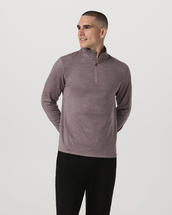 Vuori Men's Ponto Half Zip Mock Neck HUCKLEBERRYHEATHER