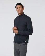 Vuori Men's Ponto Half Zip Mock Neck INKHEATHER