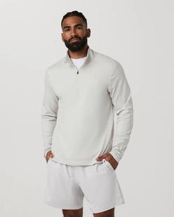 Vuori Men's Ponto Half Zip Mock Neck SALTHEATHER