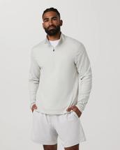 Vuori Men's Ponto Half Zip Mock Neck SALTHEATHER