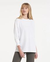 Vuori Women's Long-Sleeve Feather Tee WHITE