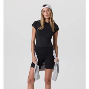 Vuori Women's Halo Baby Tee SOLIDBLACK